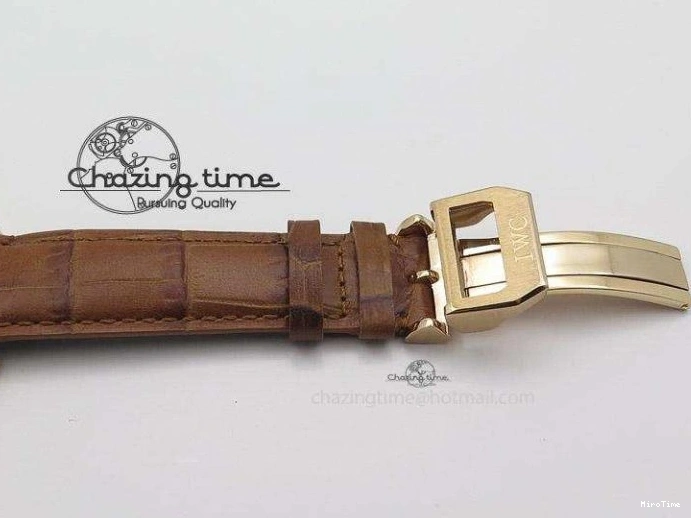 MIROTIME 0321 Youthful Pilot Chrono RG 3878 Gray Dial on Light Brown Leather Strap A 7394